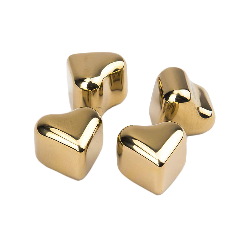 Gold Heart Shape Ice Cube